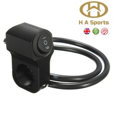 Motorbike Motorcycle Handlebar Headlight Fog Spot Light On Off 3 Way Switch UK