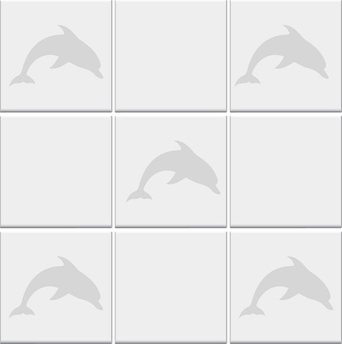 Bathroom tile stickers dolphin - bathroom,