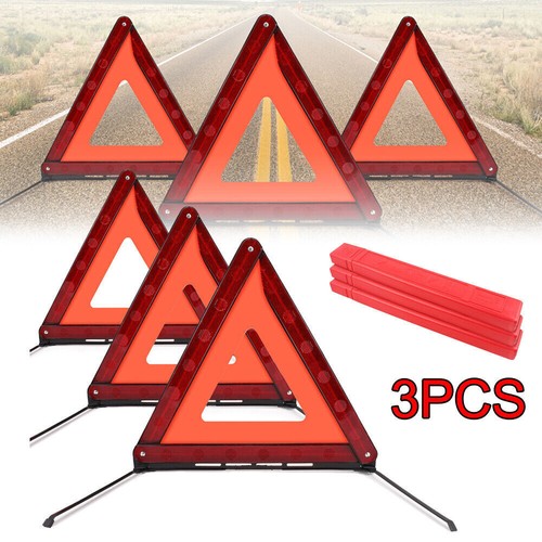 Large warning car triangle - 3x,