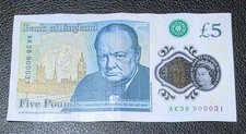 AK38 900031 - NEW £5 NOTE