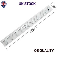 TITANIUM Car Letter Trunk Boot Badge Emblem For FORD Fiesta Focus Mondeo Galaxy 