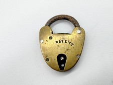 ANTIQUE BRASS HEART SHAPED