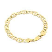 14K Yellow Gold Solid 6mm Mens