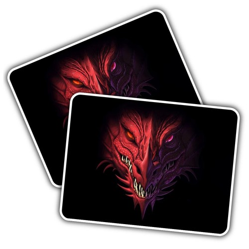 Vinyl sticker head angry - 2x,