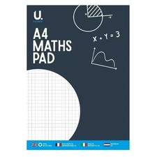 A4 MATHS PAD SQUARED PAPER