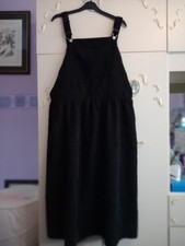 LADIES BLACK PINAFORE DRESS SIZE 4XL