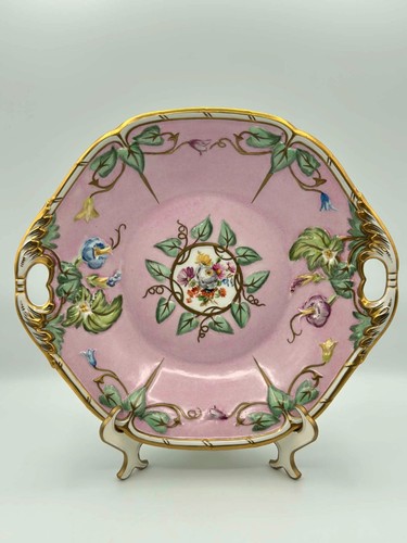 Antique kpm berlin pink hand - antique,