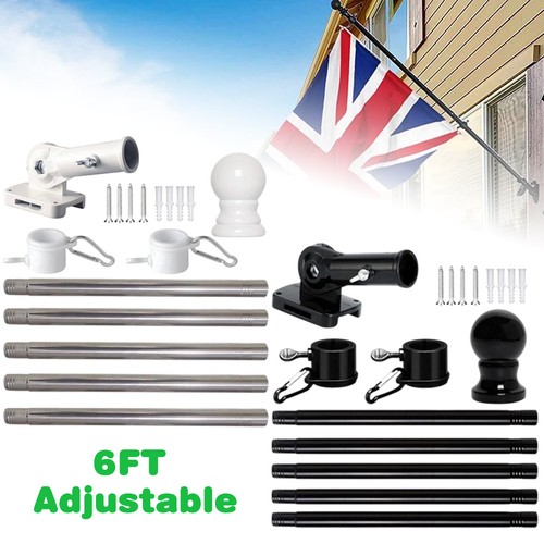 6ft adjustable flagpole - adjustable,