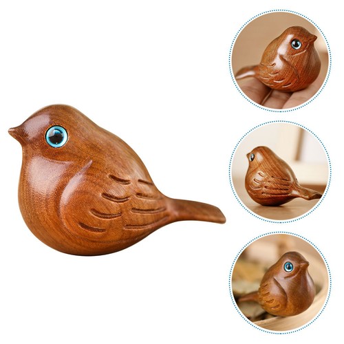 Lovely wood bird - wood, figurine