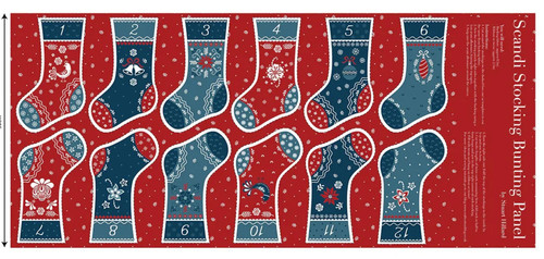Scandi christmas stocking - scandi,