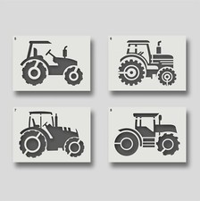 Reusable Tractor Stencils for  Arts and Crafts. Various Design & Size Options