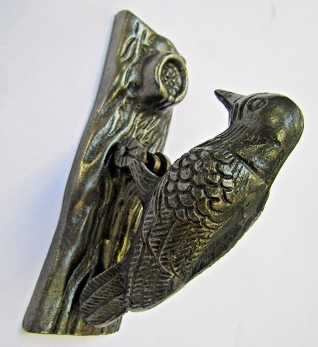Wood pecker door knocker - wood,
