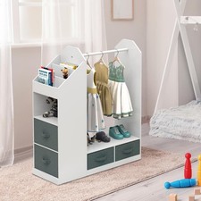 Kids Closet Wardrobe Wood