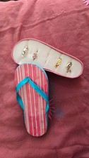 Avon Toe Ring Gift Set 4 Piece Set  in flip flop Box  Pedi Party