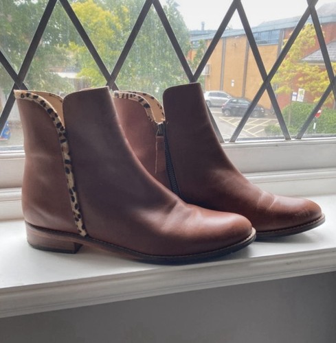 Joules tan brown and leopard - tan,