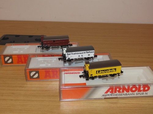 Arnold gauge freight wagons - n,
