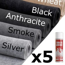 CAMPER VAN CAR CARPET LINING 4 way stretch VW T 6 5 TRIM TRANSIT RACE DAY 10sqm.