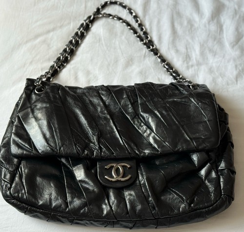 Chanel black twisted maxi - black,
