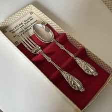 Vtg Silver Plate Stork
