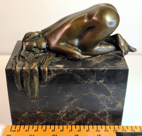 Contemporary bronze reclining - contemporary,