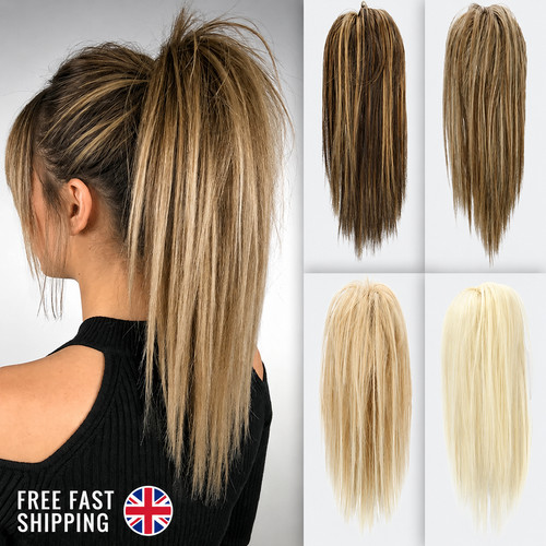 Clip ponytail hair - in,