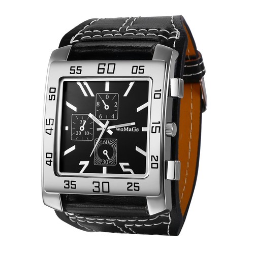 Avaner men leather - avaner, square