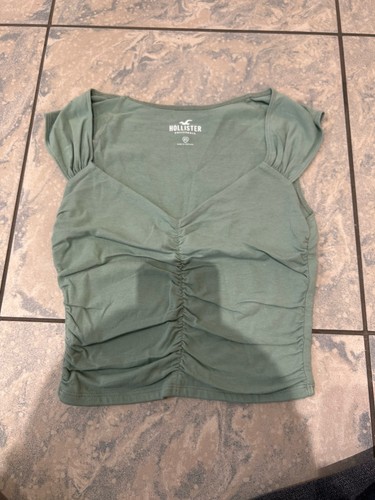 Women hollister green top - hollister,