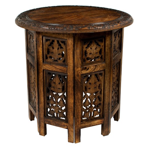 Solid wood accent end - solid, table