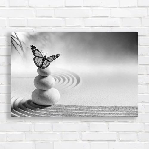 Butterfly zen stone - zen,