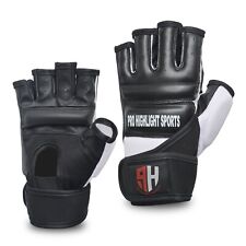 Leather MMA Boxing Gel Gloves