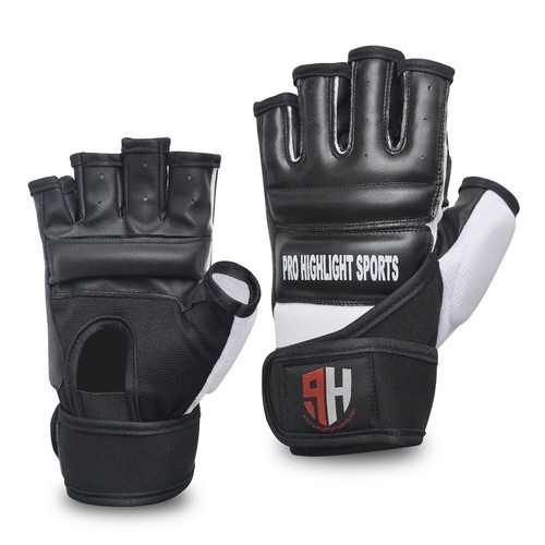 Leather mma boxing gel - leather, gloves