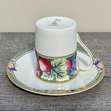 Royal Doulton Tea Cup & Saucer Orchard Hill Floral Decorative Gold Trim Edge Set