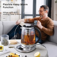 Smart Glass Tea Kettle 1.7L w/