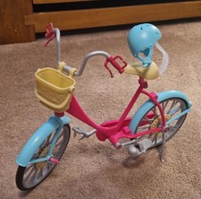 Barbie Toy Bike With Helmet