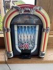ION Jukebox Dock Classic Design  Retro Neon Trim Speaker for iPad, iPhone & iPod