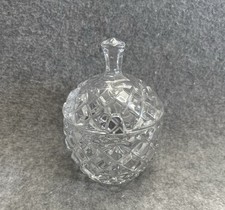 Vintage pressed clear glass - clear,