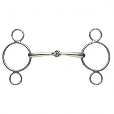 Korsteel Stainless Steel Jointed 2 Ring Dutch Gag | Horses & Ponies