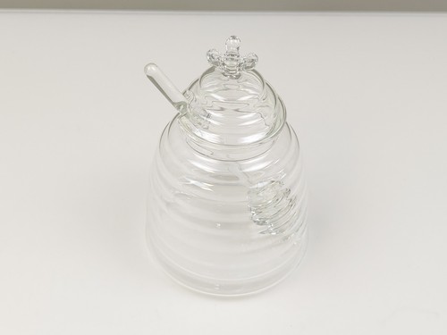 Hedume honey jar - hedume, dipper