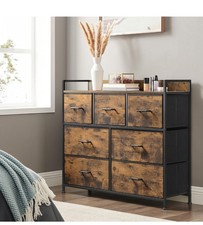 New Rustic 7 Draw Dresser