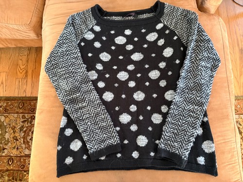 Evalinka black and gray - black, polka