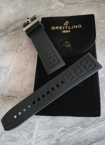 Breitling black rubber - breitling,