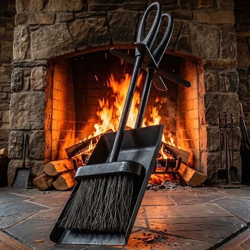 Fireside ash brush shovel - ash,