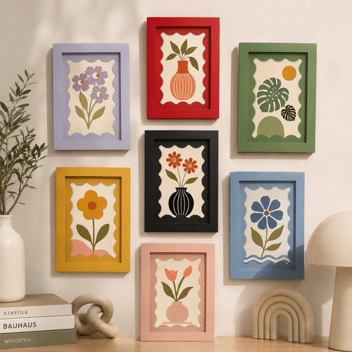 Wooden wavy picture - wavy,