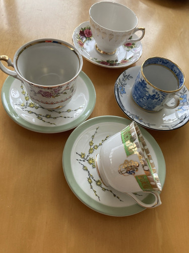 Porcelain tea cup - 4x,