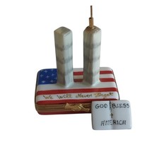 Limoges Peint Main Twin Towers
