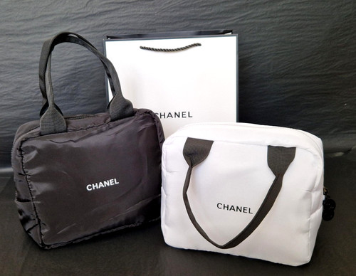 Chanel mini boston makeup bag - chanel,