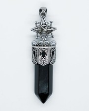 Pendant Merkaba Wand Obsidian