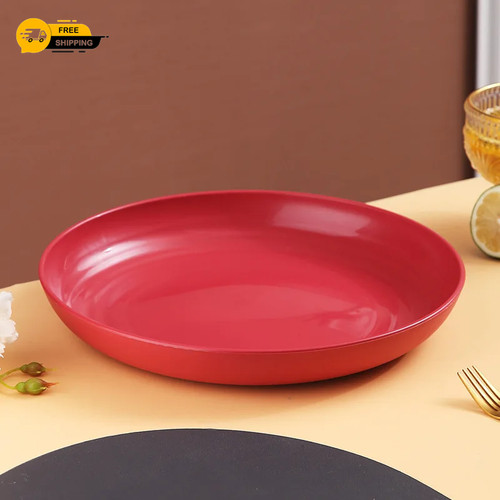 Wheat straw dinner plates - straw,