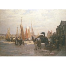 On the Dockside, 1898 - T Williams Print