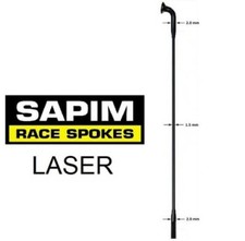 Sapim 14g Laser J Bend BLACK